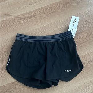 Saucony Women's Black Athletic Shorts